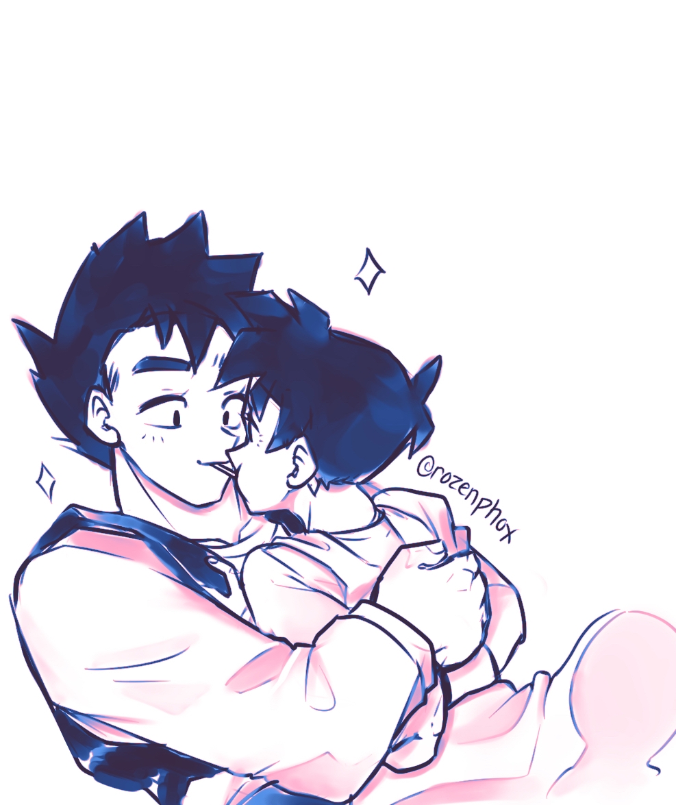 Puffphox artwork mix with Gohan x Videl one shot comic page 3 full