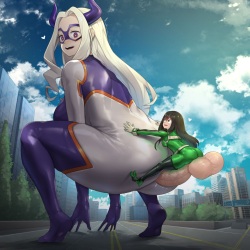 Mount Lady X Futa Tsuyu Cumflation