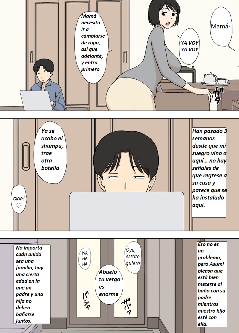 Tsuma ga Ore no Oyaji to Issho ni Furo ni Haitte Irunda ga.. | Mi esposa todavia de baña con su padre page 7 full