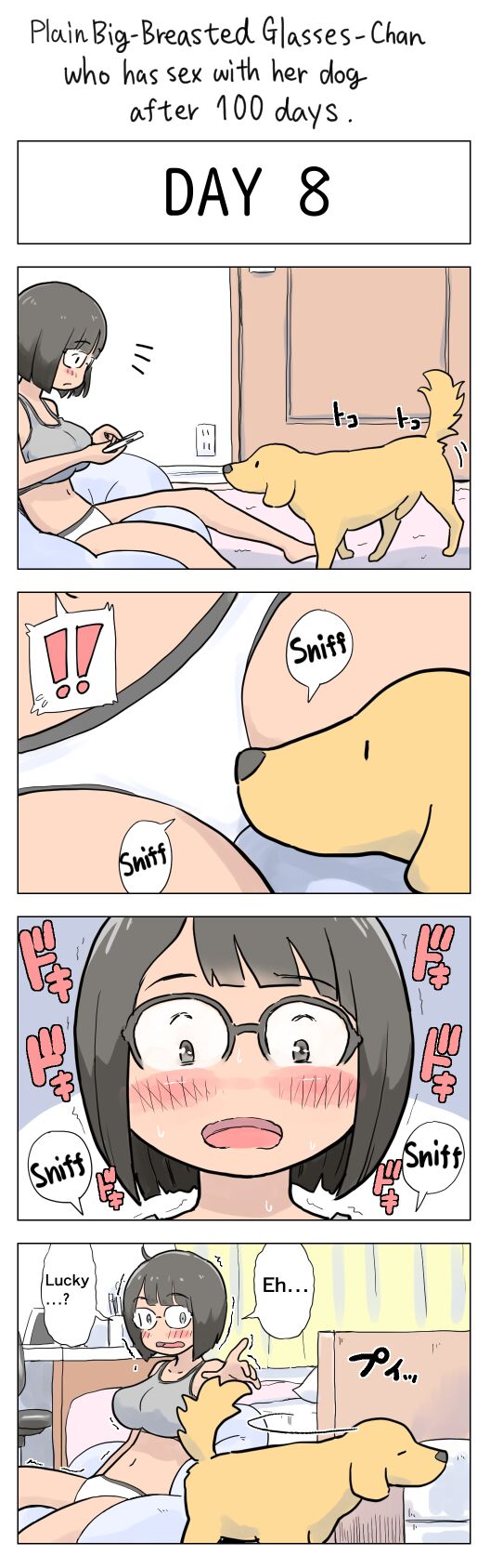 Plain Big-Breasted Glasses-Chan who has sex with her dog after 100 days -  Page 8 - HentaiEnvy