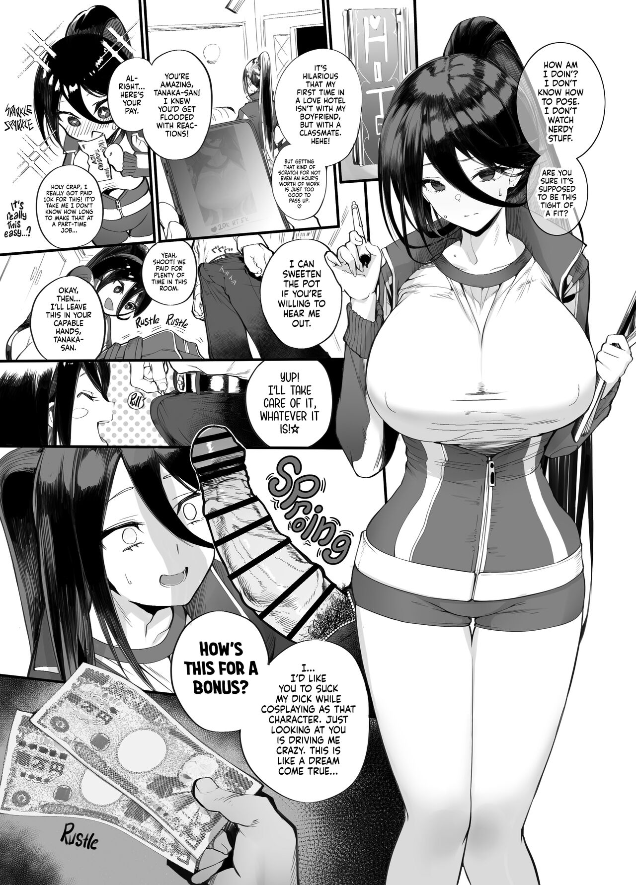 Kane sae Haraeba, Cosplay demo Hamete mo Kureru Gal o Te ni Iremashita｜Found Myself a Gyaru That's Down to Cosplay and Even Fuck For Money page 9 full