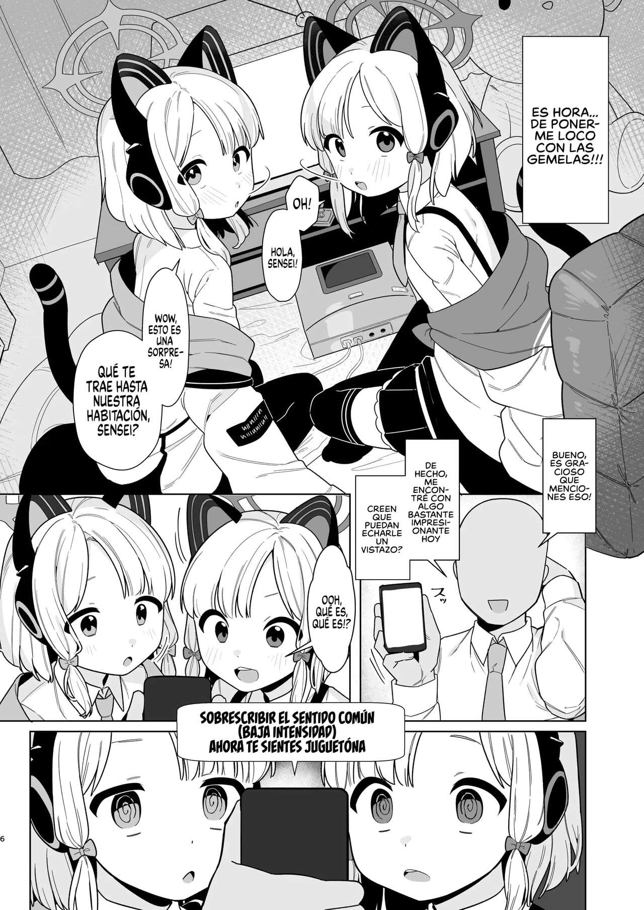 BluArch Saimin-bu 2 ~Saiba Midori & Momoi Hen~ | The Blue Archive Mind Control Club ~Gamer Twins Chapter~ page 5 full