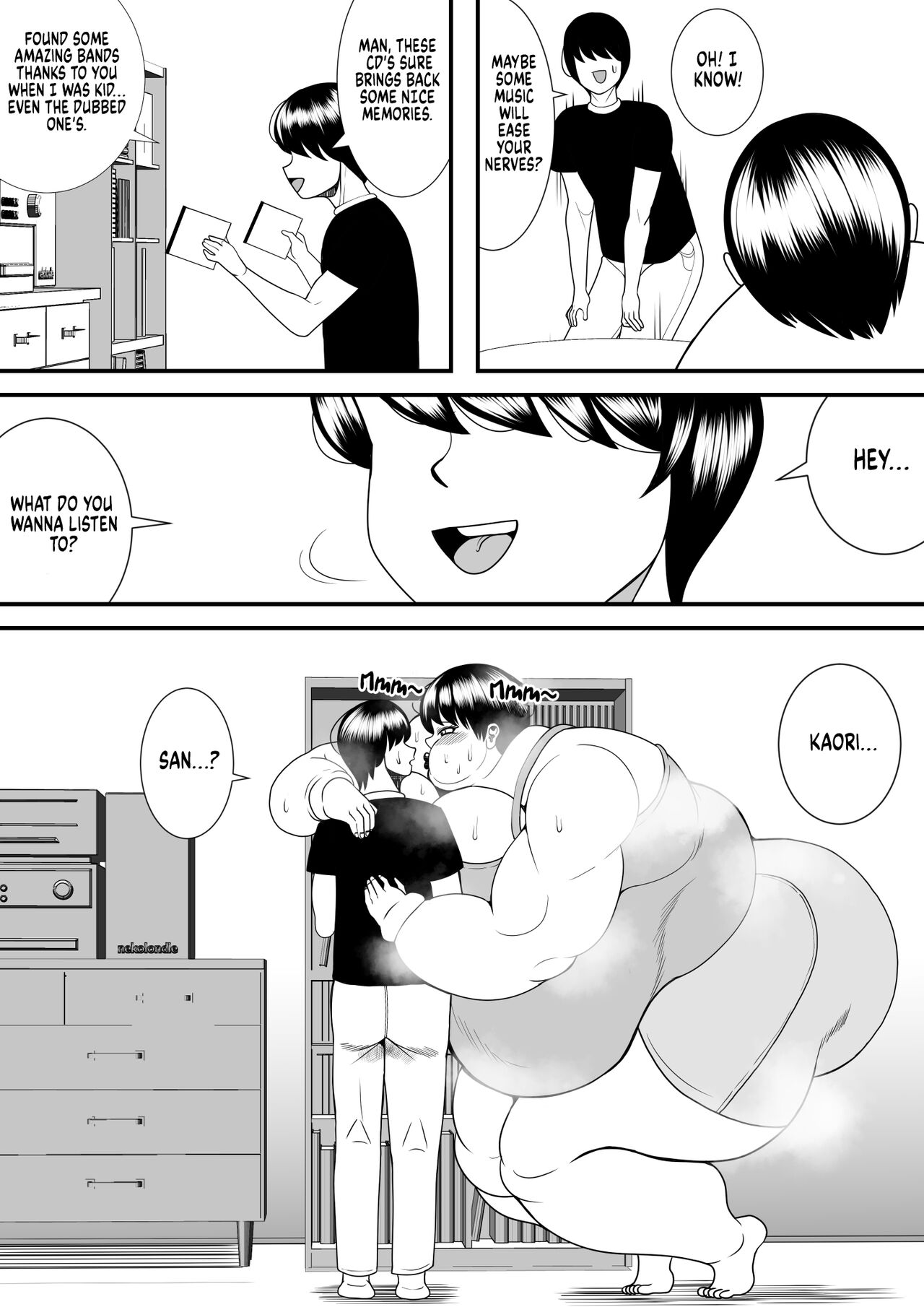 My old babysitter, who I haven’t seen in ten years, has gained weight and became monstrous | Zutto Akogarete Ita Otonari no Onee-san ni 10-nenburi ni Atte Mitara Kusodebu Monster to Kashite page 12 full